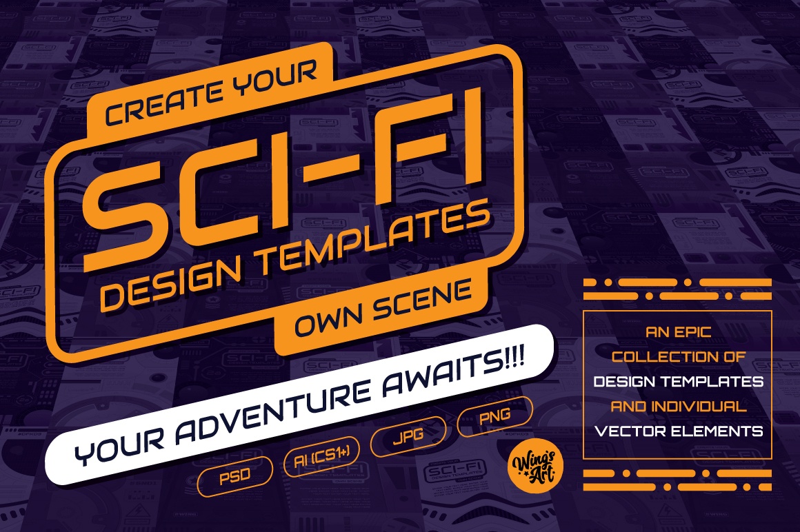 Sci-Fi Design Templates – Wings Art Studio | Chris King | Graphic ...