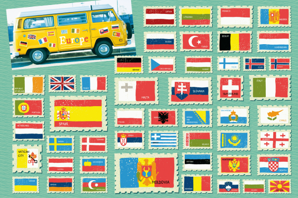 Illustrated Flags of the World - Vectors by Wingsart Studio