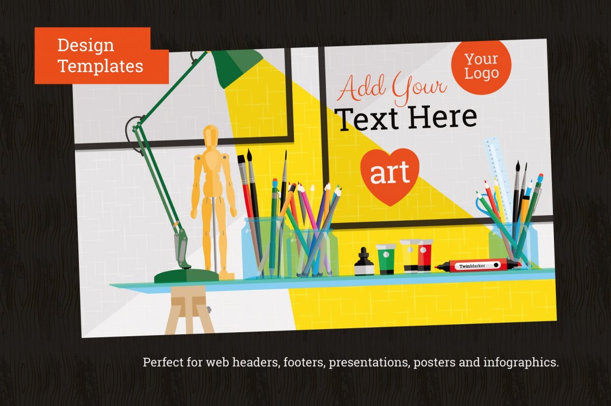Art Studio Illustrations - Create Your Own Art Studio