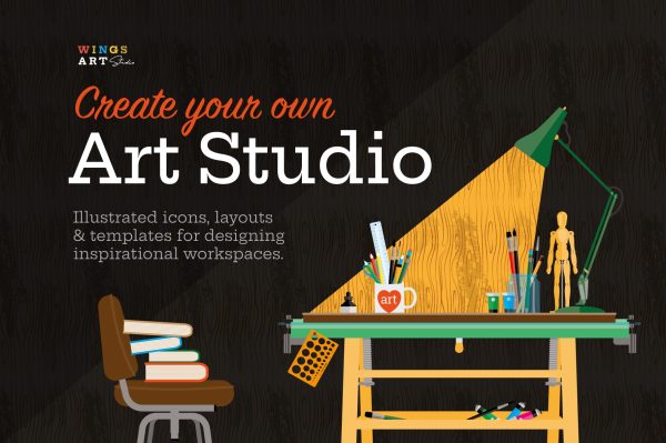 Art Studio Illustrations - Create Your Own Art Studio