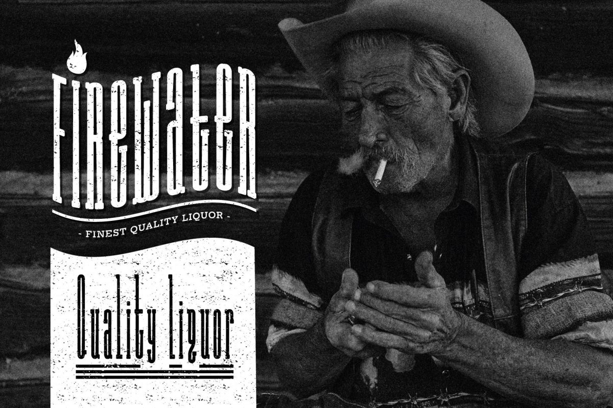 Long Rider - The Compressed Slab Cowboy Font