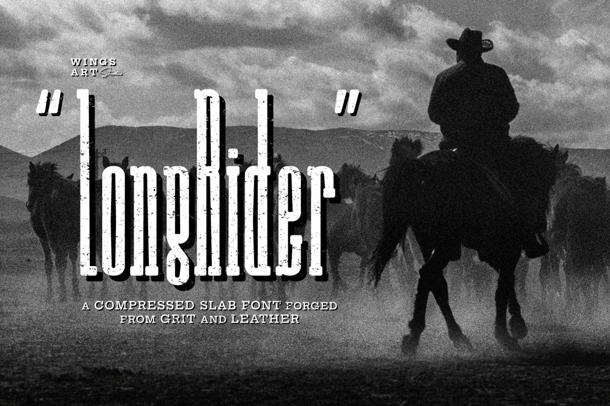 Long rider - The Cowboy Font_Cover