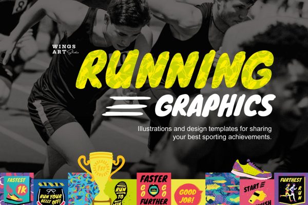Running Graphics and Design Templates