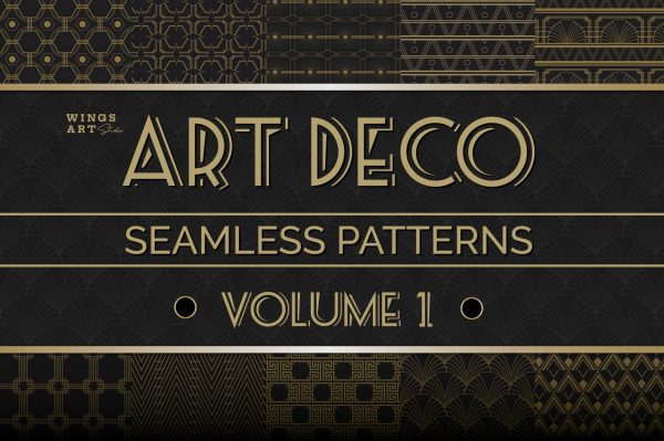 Free Art Deco Seamless Patterns Vol 1_Cover