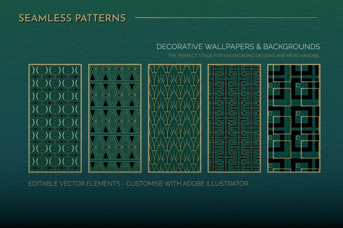 Art Deco Seamless Patterns Vol 2