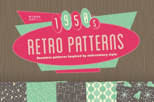 Free 1950s Retro Patterns