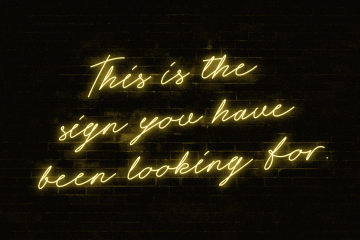Neon Lettering for Fashion Shops and Signs