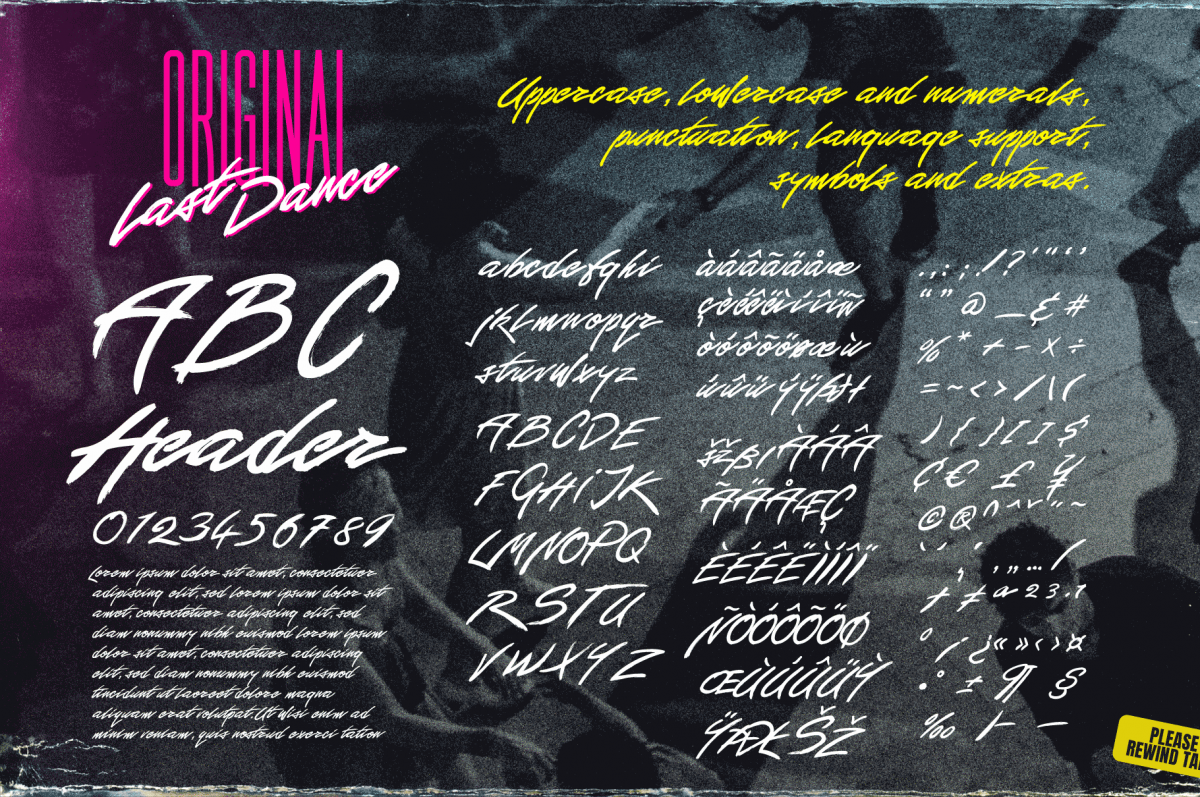 Last Dance Font Download - 80s Retro Script