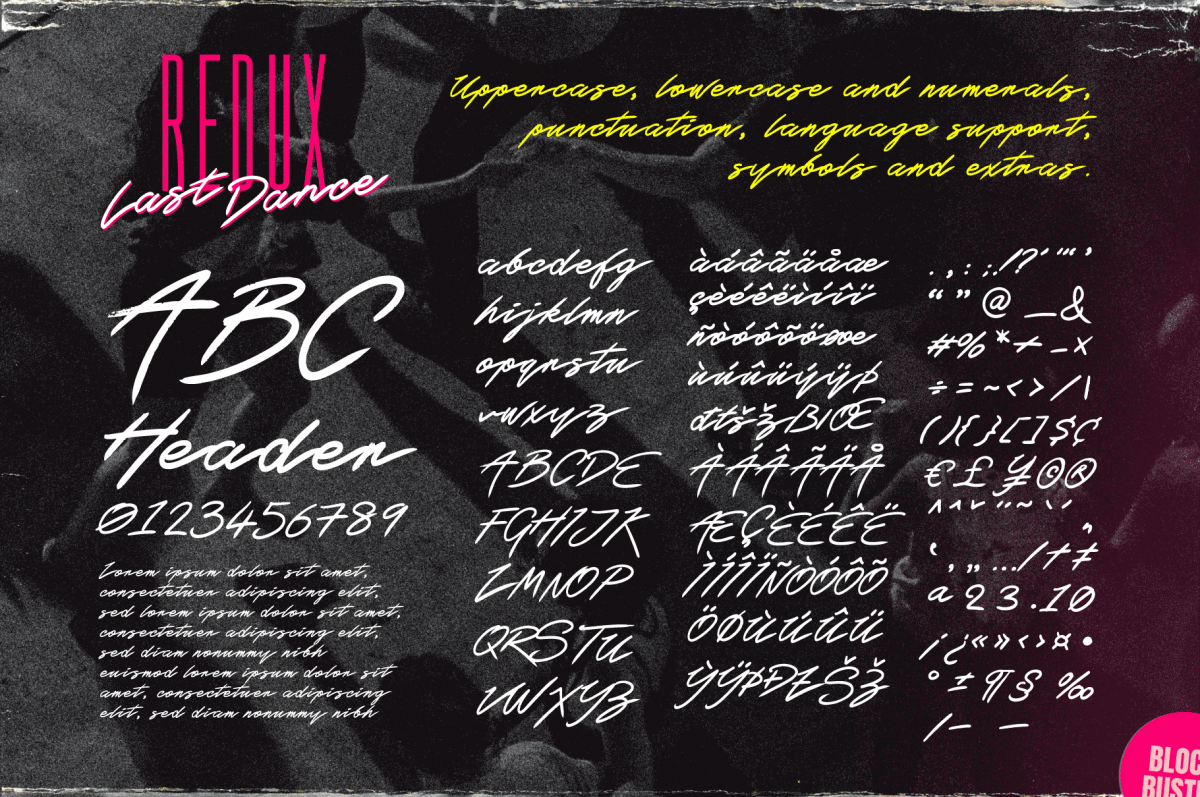 Last Dance Free Font Download - 80s Retro Script