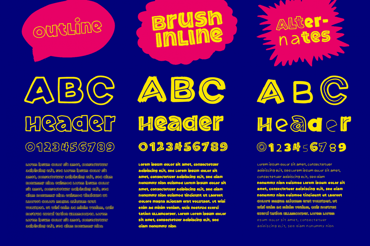 Fonts with alternate styles