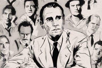 12 Angry Men Illustrated Poster