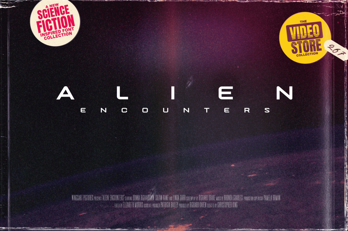 Alien Movie Title Font Design