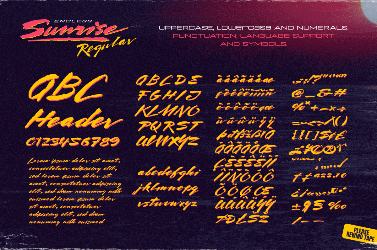 1980s Style Retro Script Font