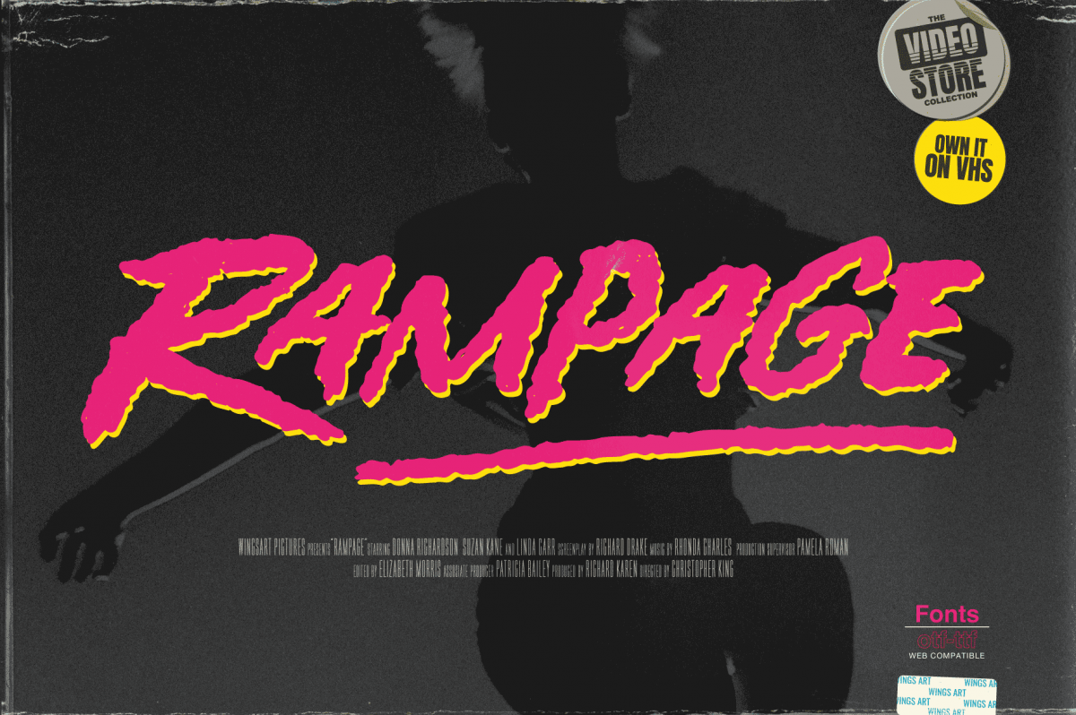 Rampage - Movie Title design by Christopher King