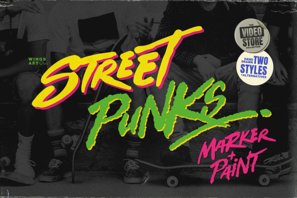 Street Punks Brush Marker Font by Wingsart Studio - Free Download