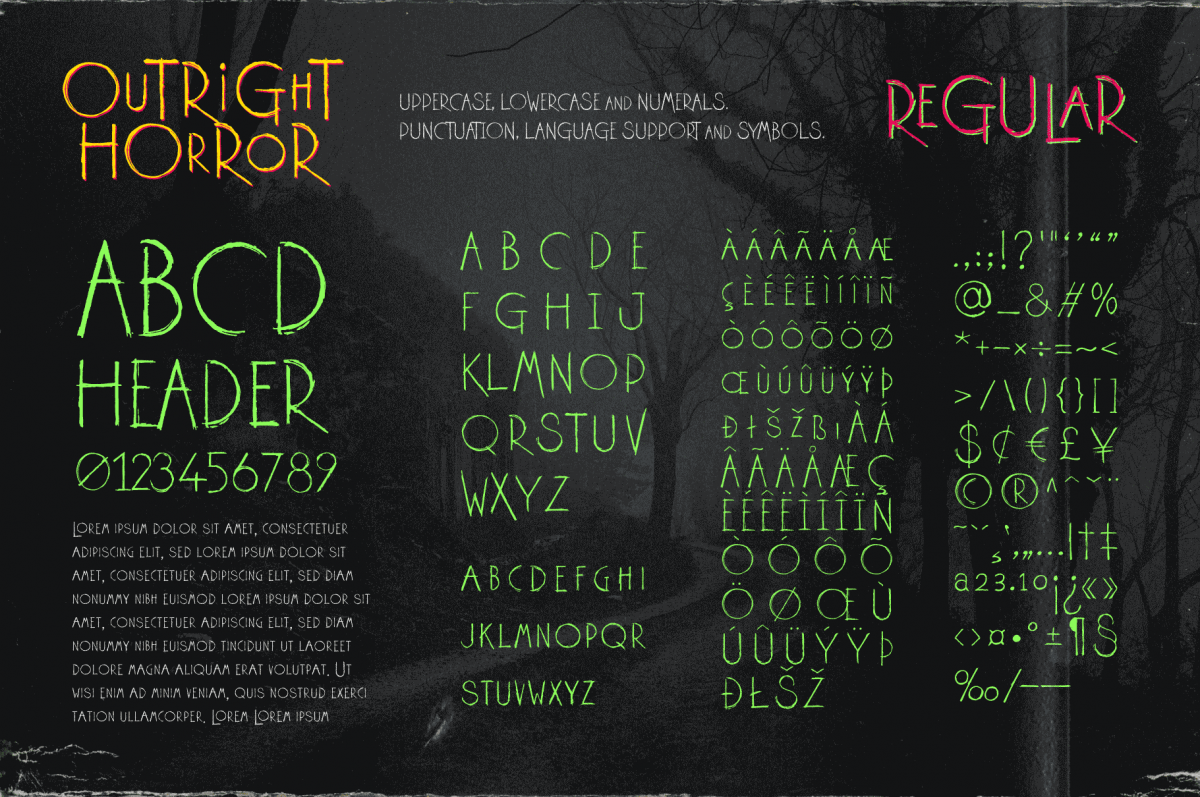 Outright Horror Regular by Wingsart Studio