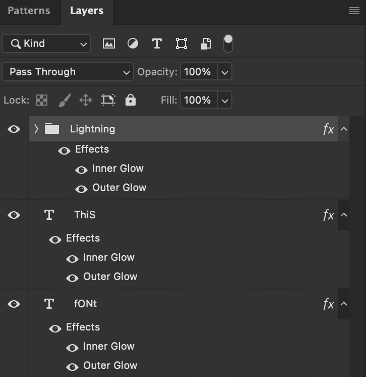 Photoshop-Neon-Glow-Settings