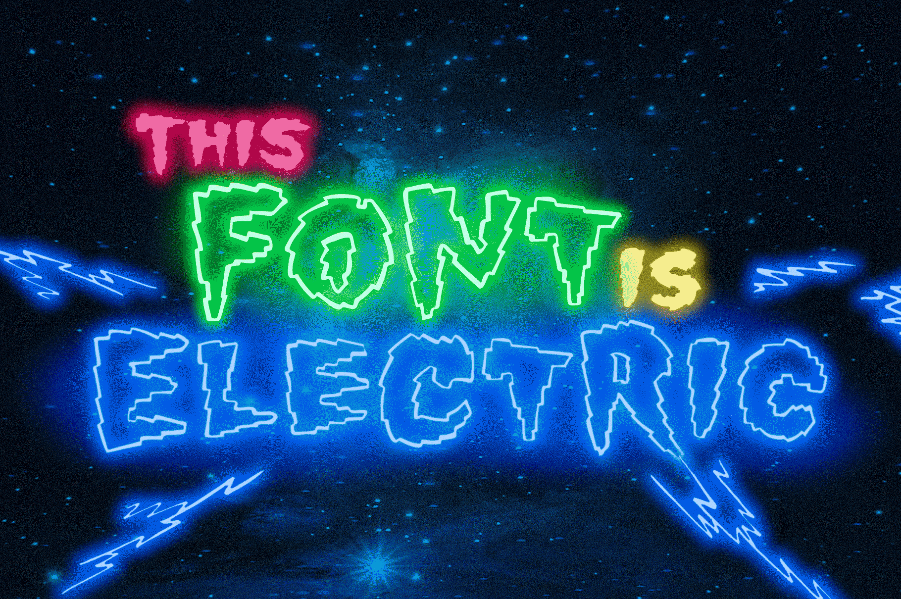 Add an Electric Neon Look to your fonts with these free presets.