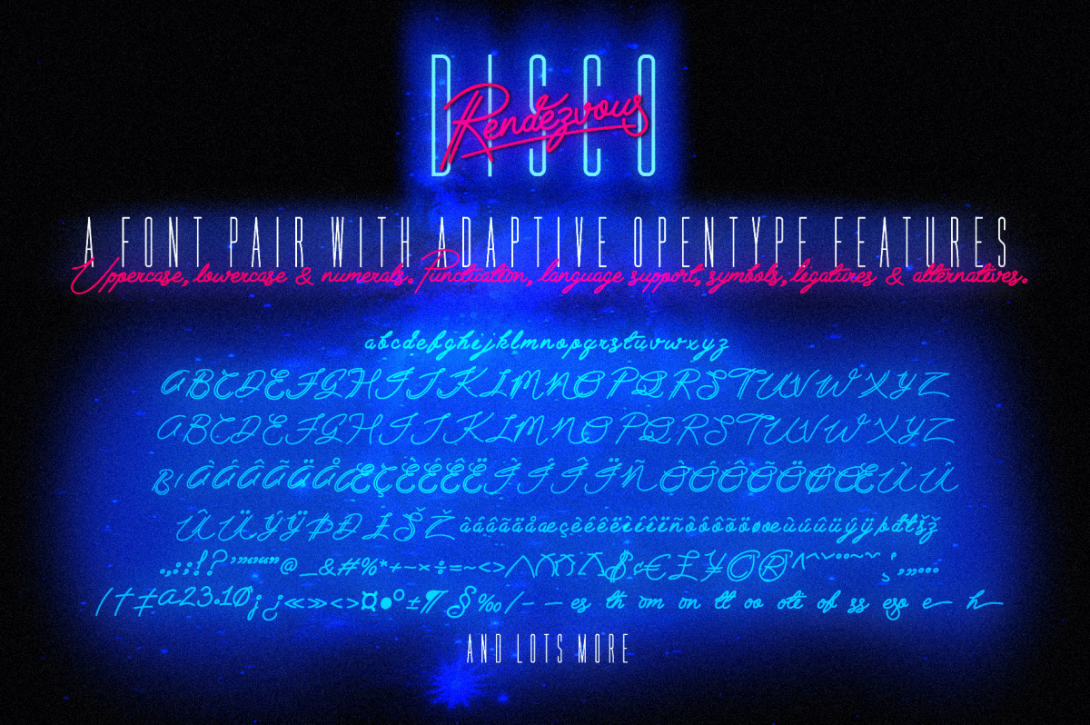 Neon Disco Fonts - The Best