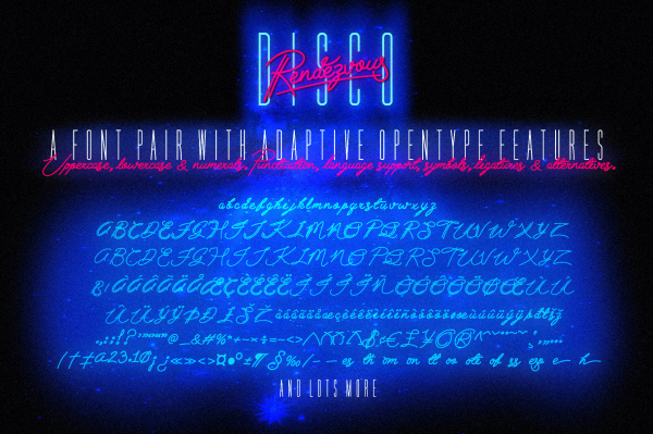 Neon Disco Fonts - The Best