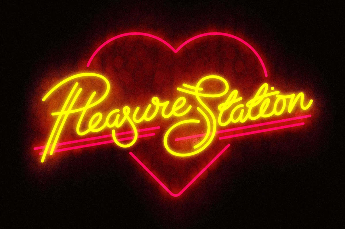 Sexy neon signs and script fonts