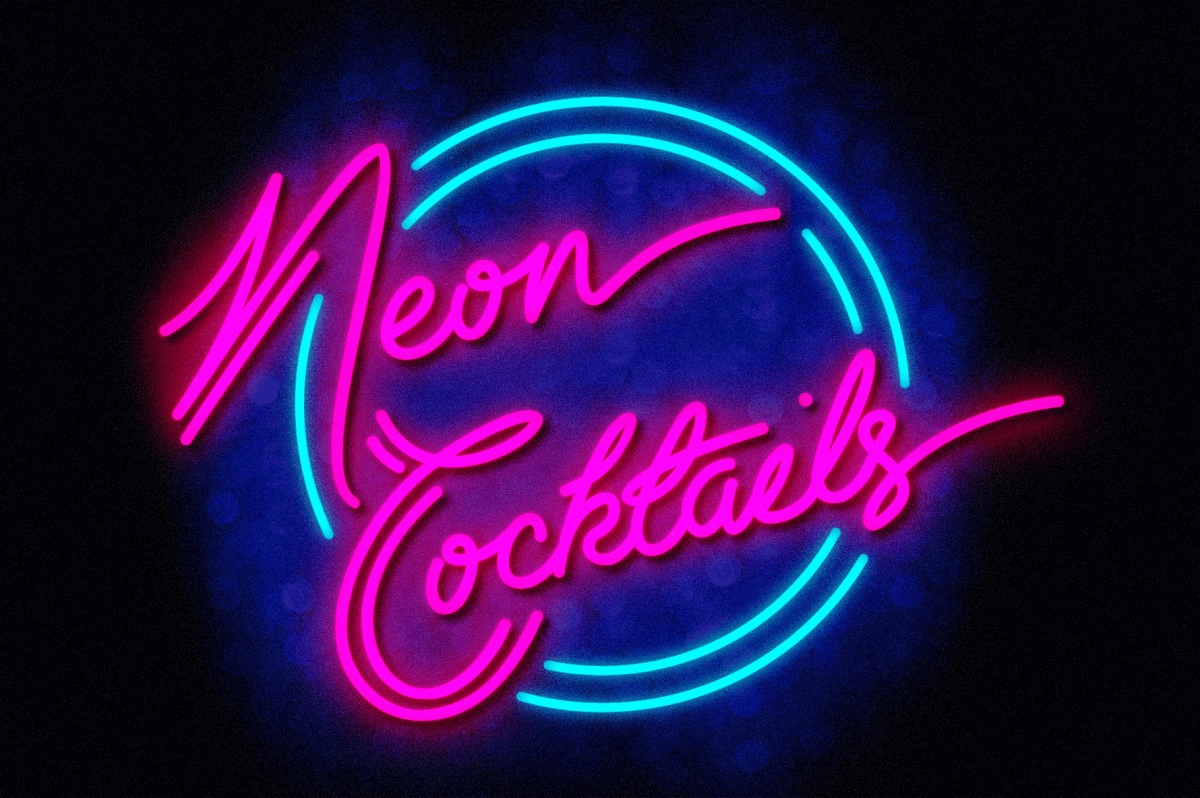 Neon Cocktails Sign