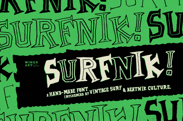 Surfnik font download free Wingsart Studio