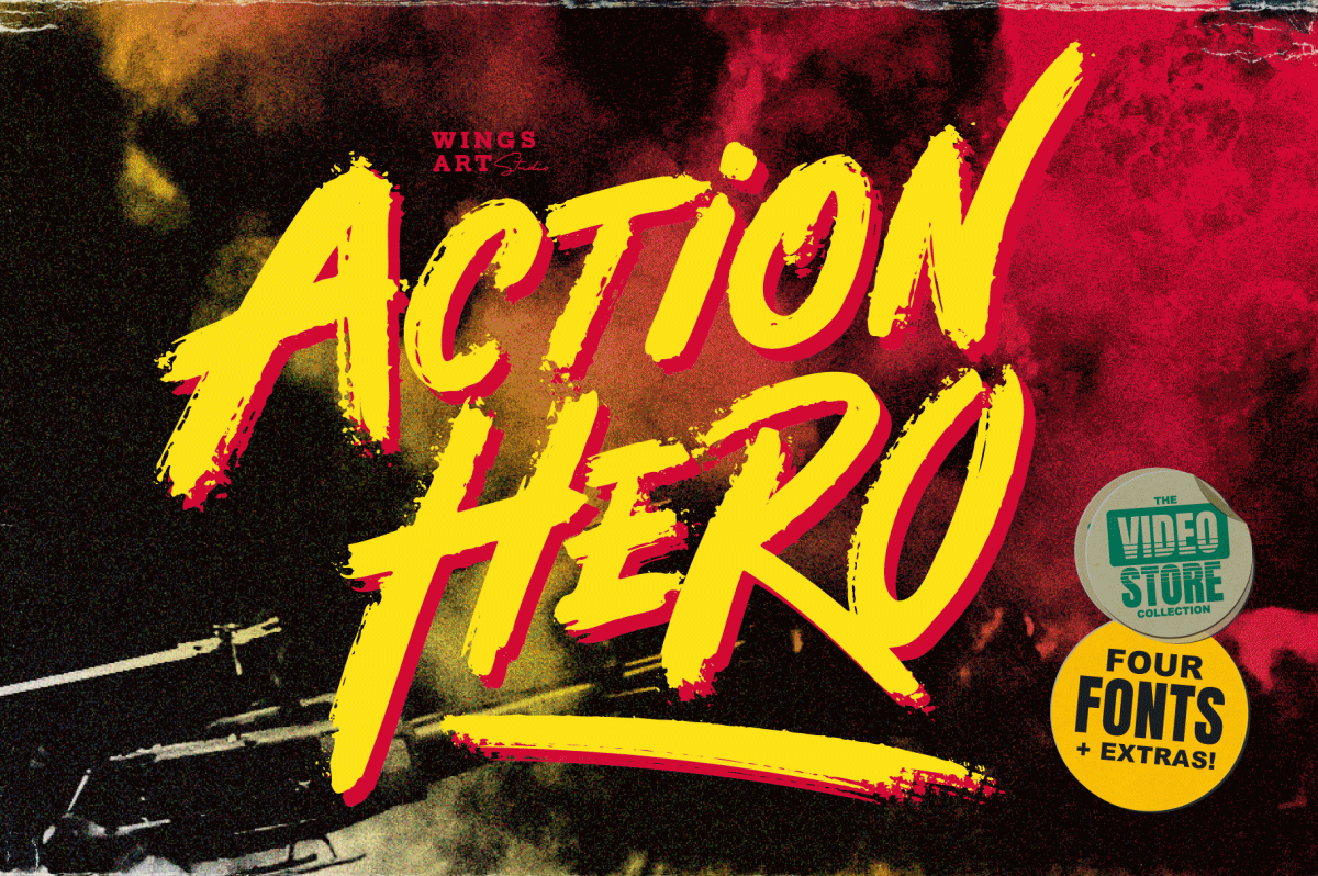 Action Hero Free Font Download Wingsart Studio