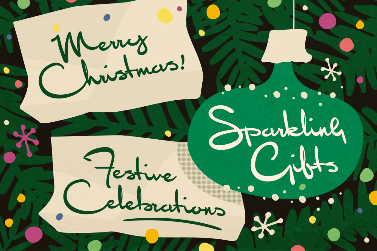 Christmas Phrases and Messages free font