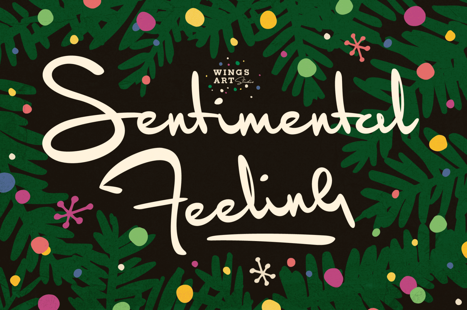 Sentimental Feeling - A Christmas Font by Wingsart Studio