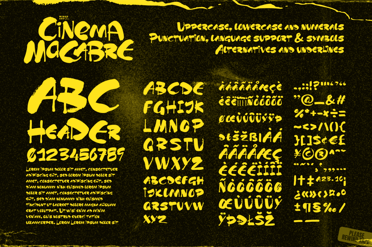 Cinema Macabre Font Free Download - Halloween Fonts