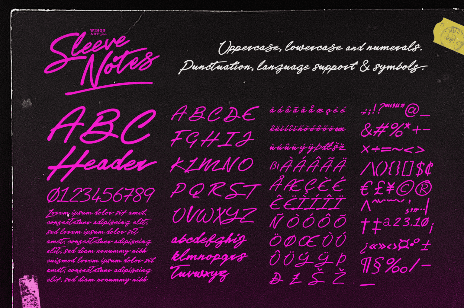 Sleeve Notes A Hand Written Script Font From The Analogue Age sleeve-notes-a-hand-written-script-font-from-the-analogue-age