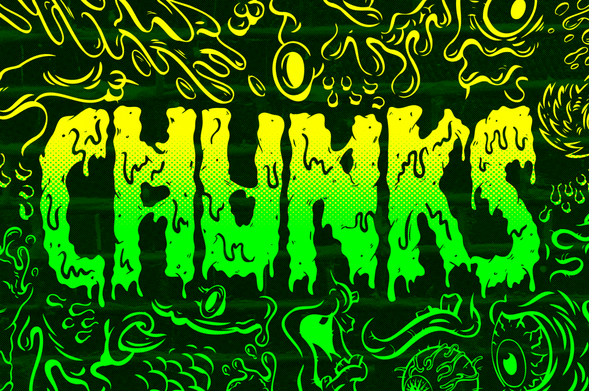 Filthy Creation Font: An Outrageously Cartoonish Slime Font - Barf Bag Optional!