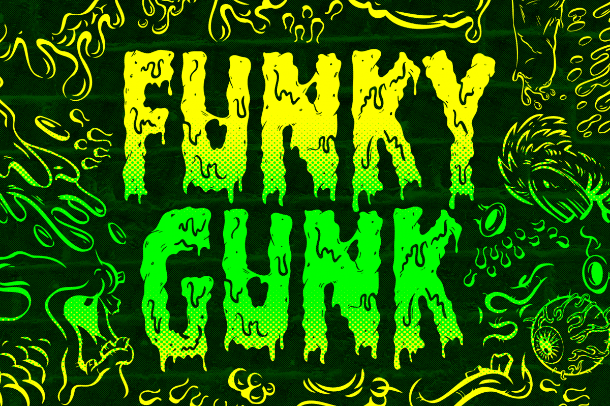 Free Slime Font Download Filthy Creation by Wingsart Studio