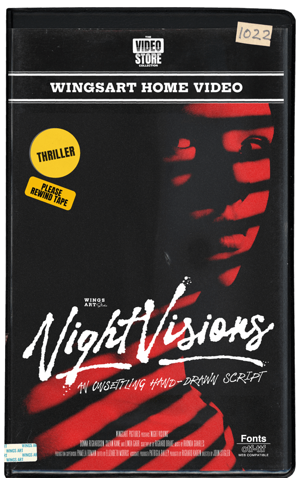 VHS Cover Art - The Video Store Collection - 80s Fonts