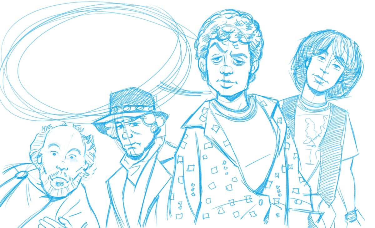 Bill and Ted Comic Book Pencils