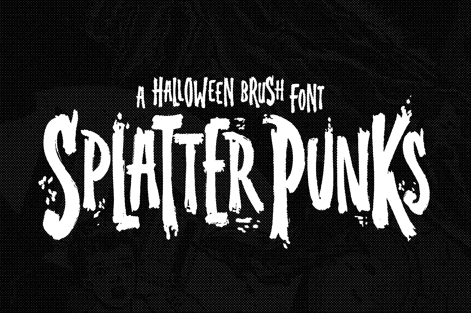 Splatterpunks - A Halloween Brush Font by Wingsart Studio