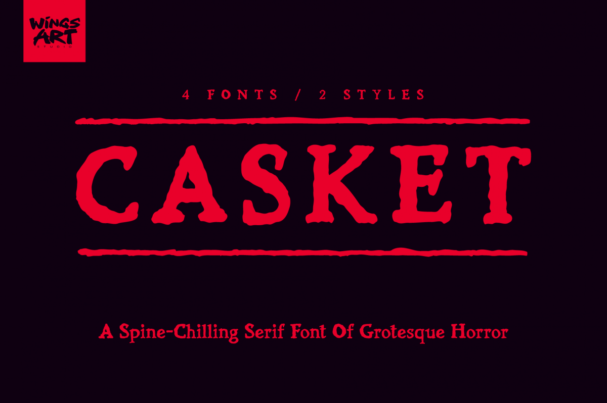 Casket - Gravestone Font