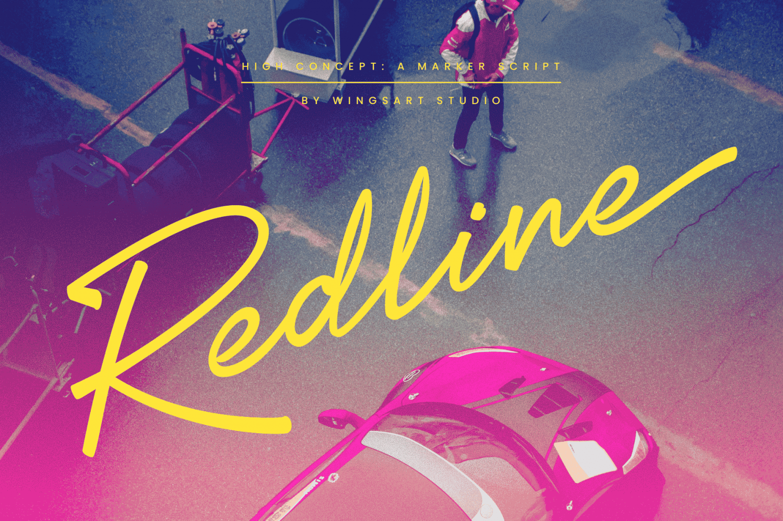 High Concept: A Slick Marker Pen Script Font by Wingsart Studio