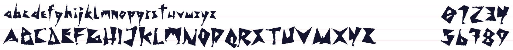 Shake: Shock Value - An Expressionist, Cartoon-ish, Horror Display Font by Christopher King at Wingsart Studio
