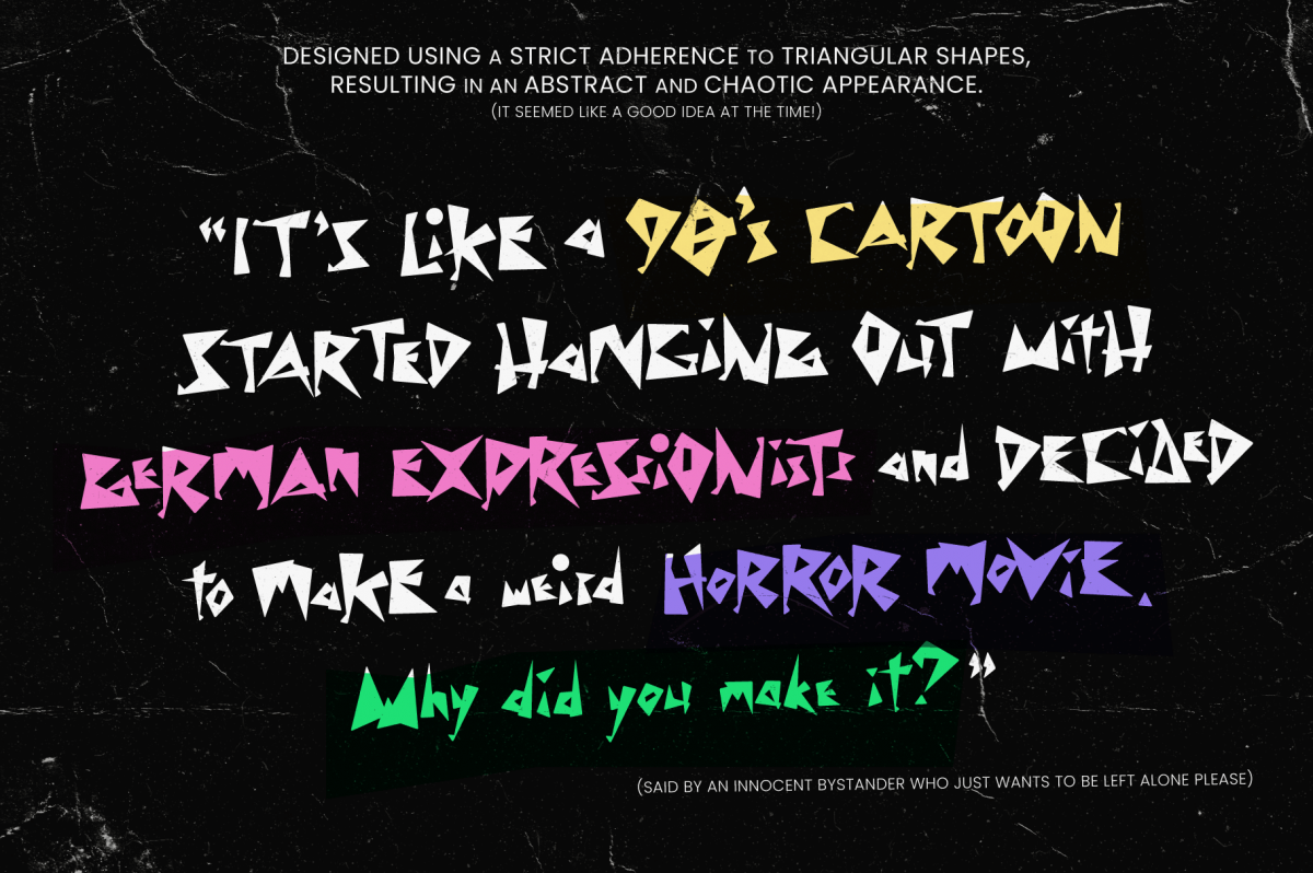 Shock Value - An Expressionist, Cartoon-ish, Horror Display Font by Christopher King at Wingsart Studio