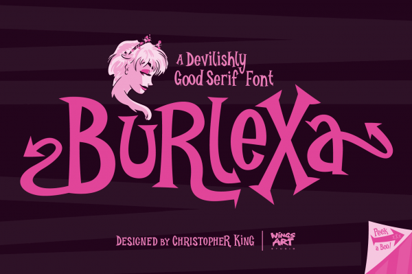 Burlexa: A Sexy Showgirl Font by Wingsart Studio