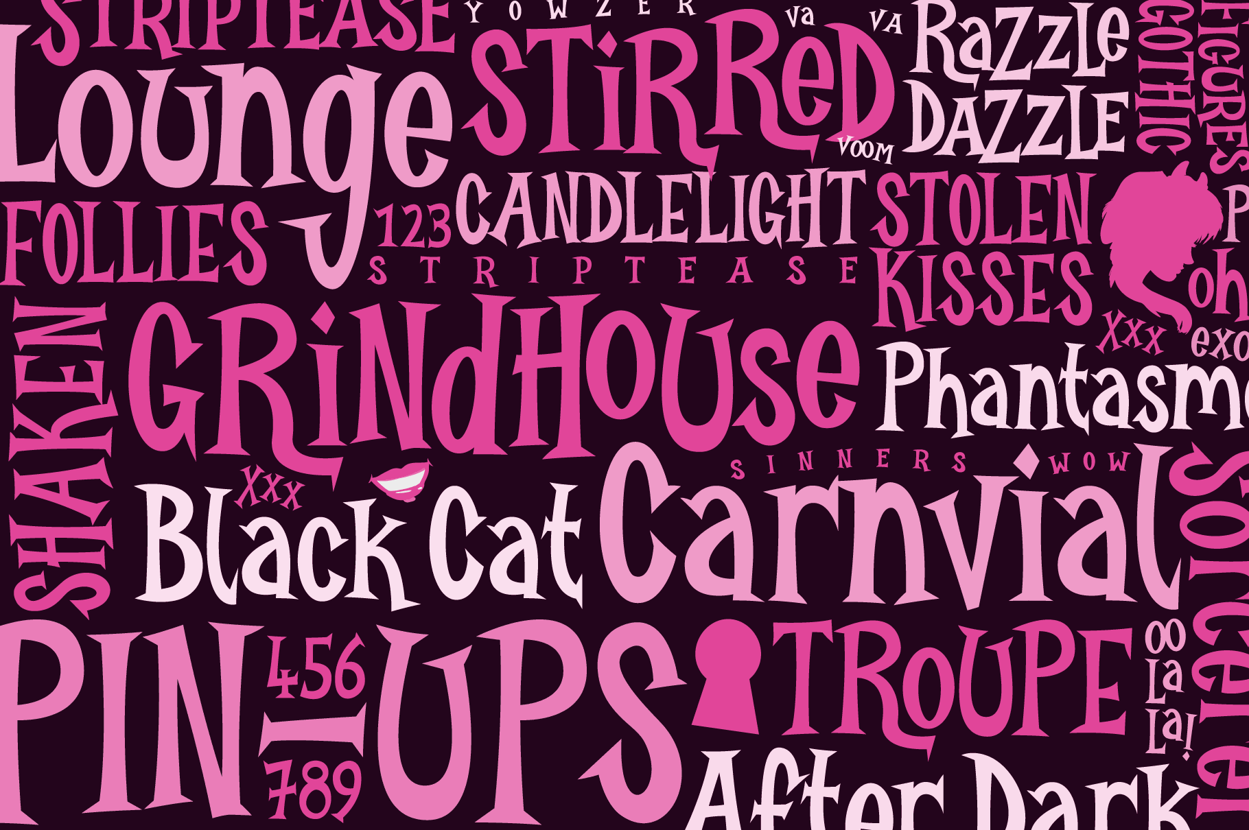 Burlexa: A Sexy Underwear Model Font by Wingsart Studio
