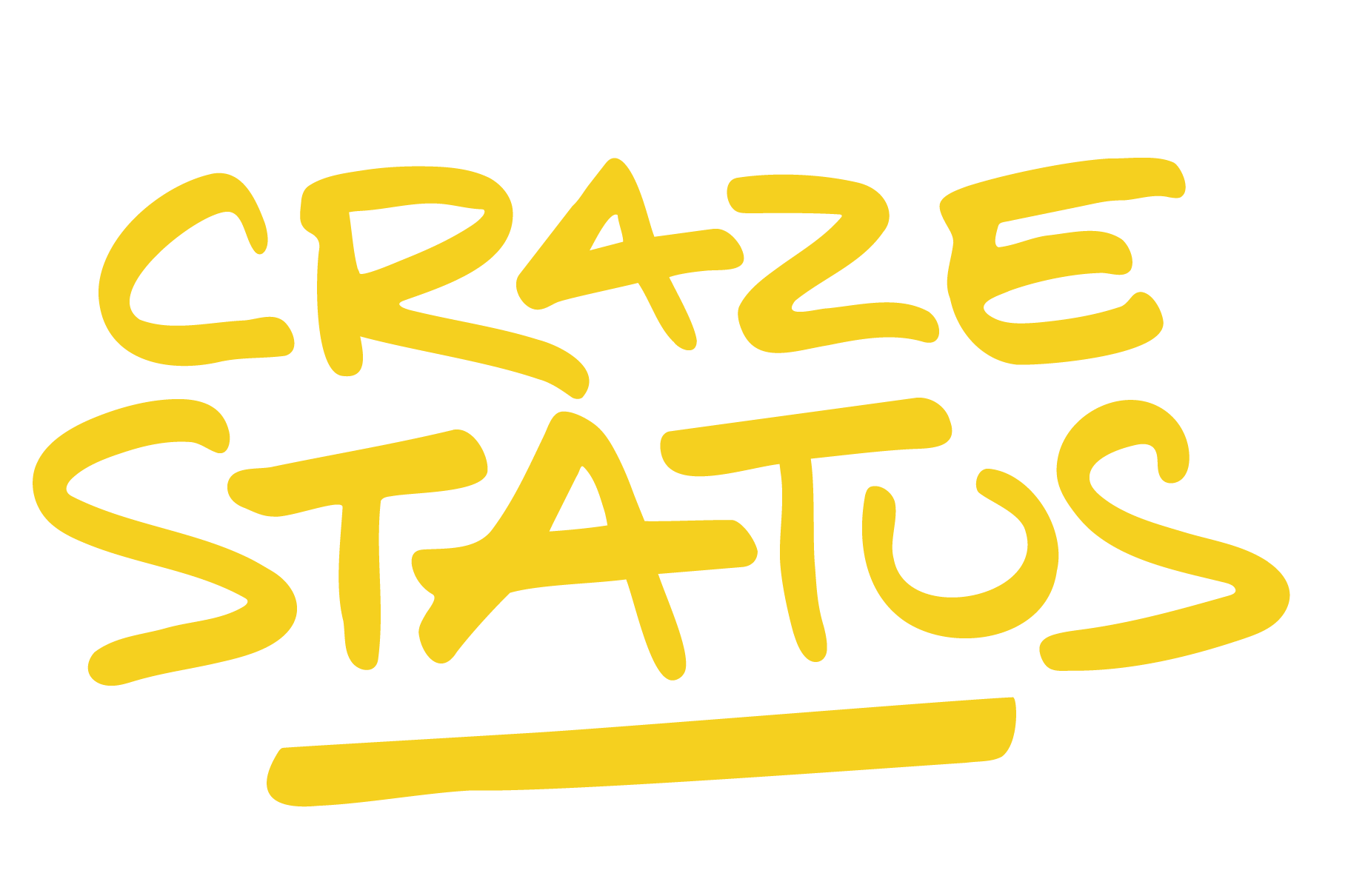 Craze Status: Handwritten All-caps Font with a Pop Culture Flair by Christopher King | Wingsart Studio