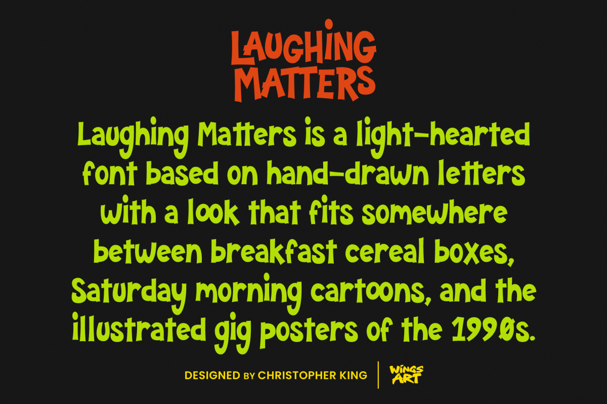 Laughing Matters: A Retro Cereal Box Font