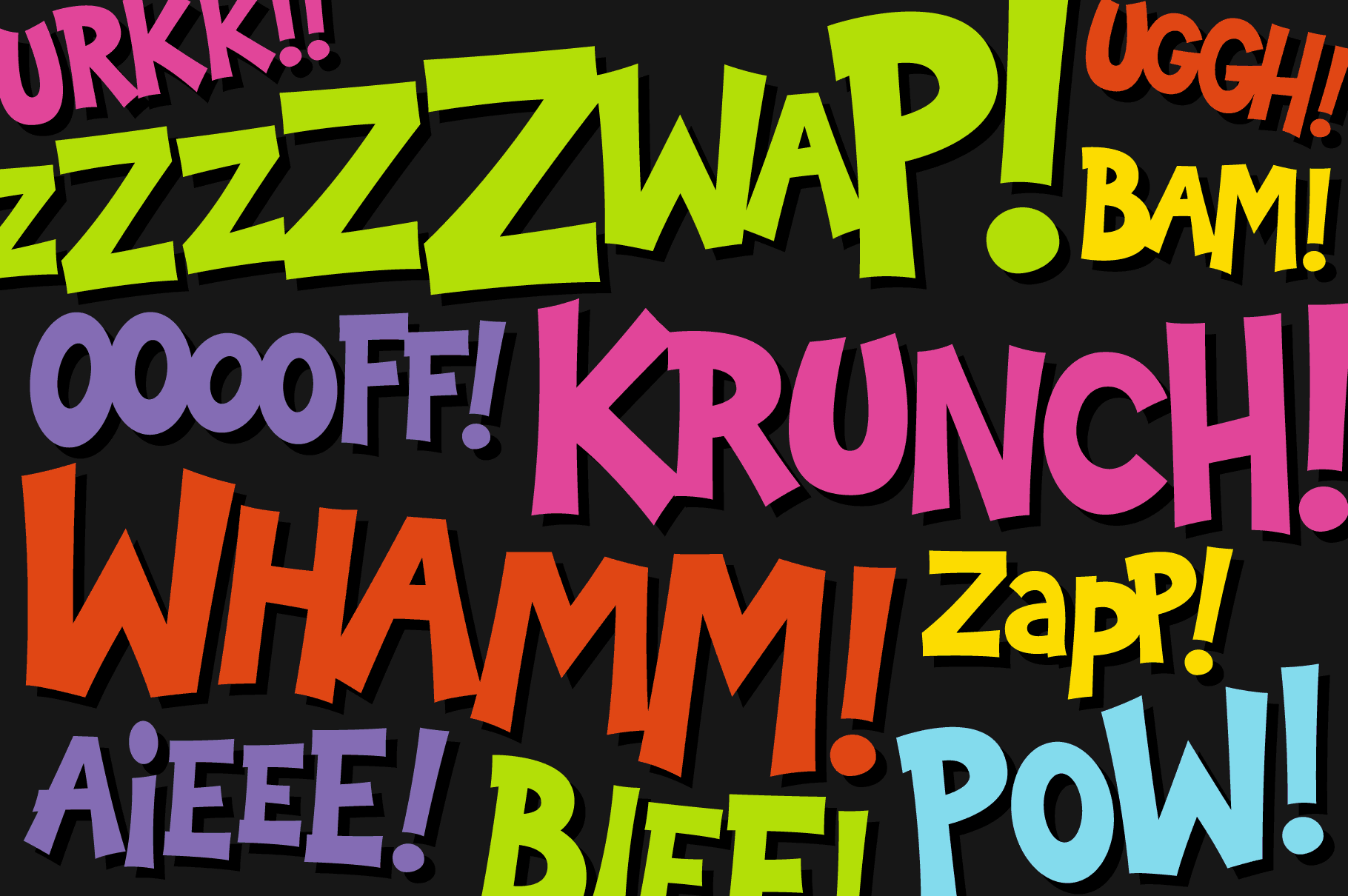 Laughing Matters: A Halloween Cartoon Font