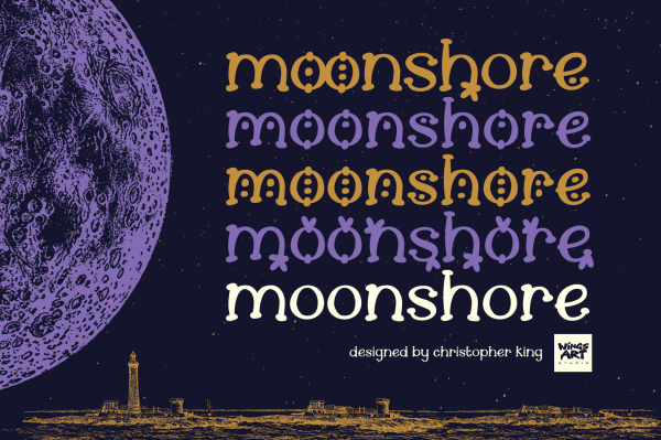 A dark witchcraft and folklore typeface - Moonshore Font Download
