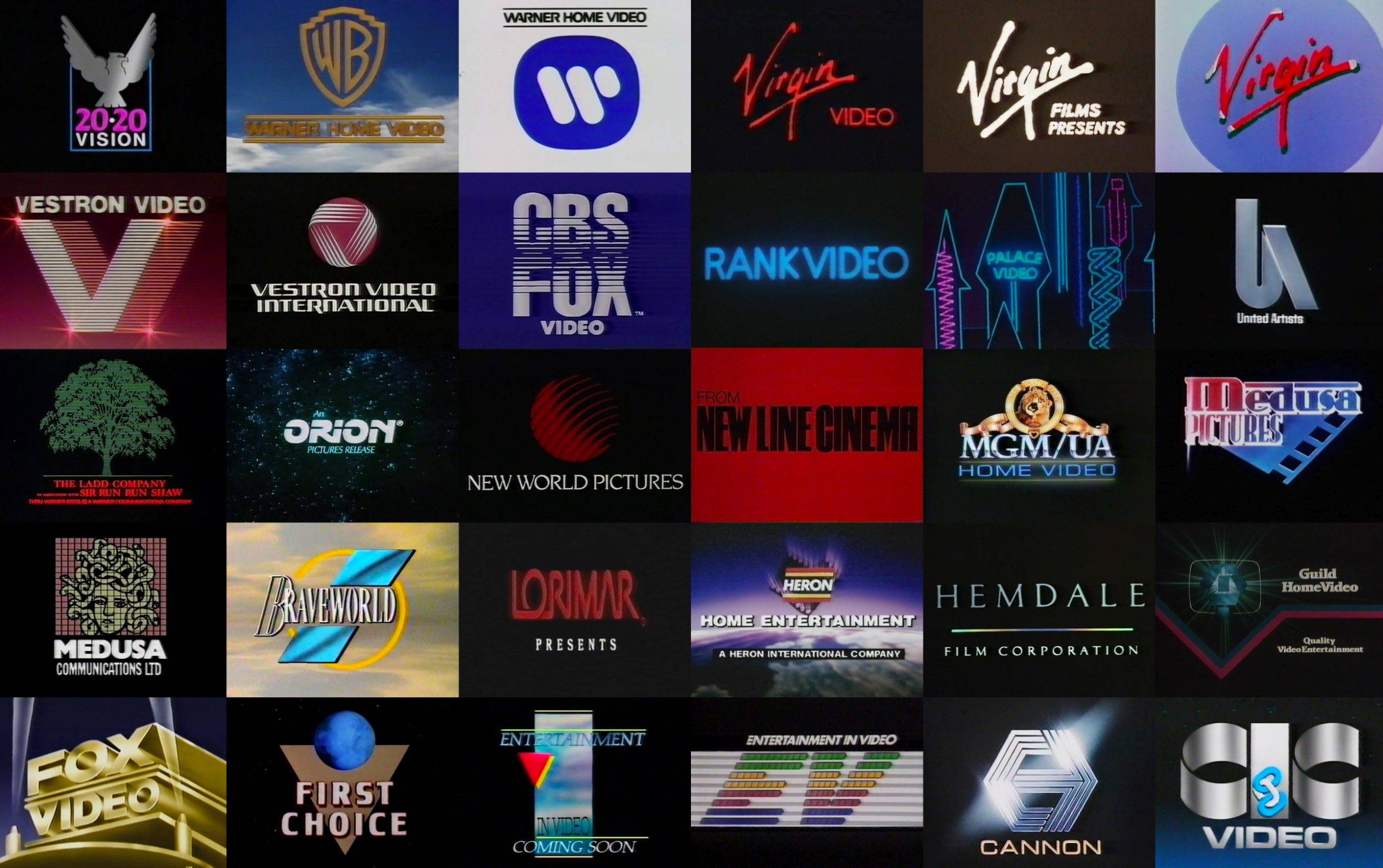 VHS & Betamax Video Logos of the 1980s and 90s.