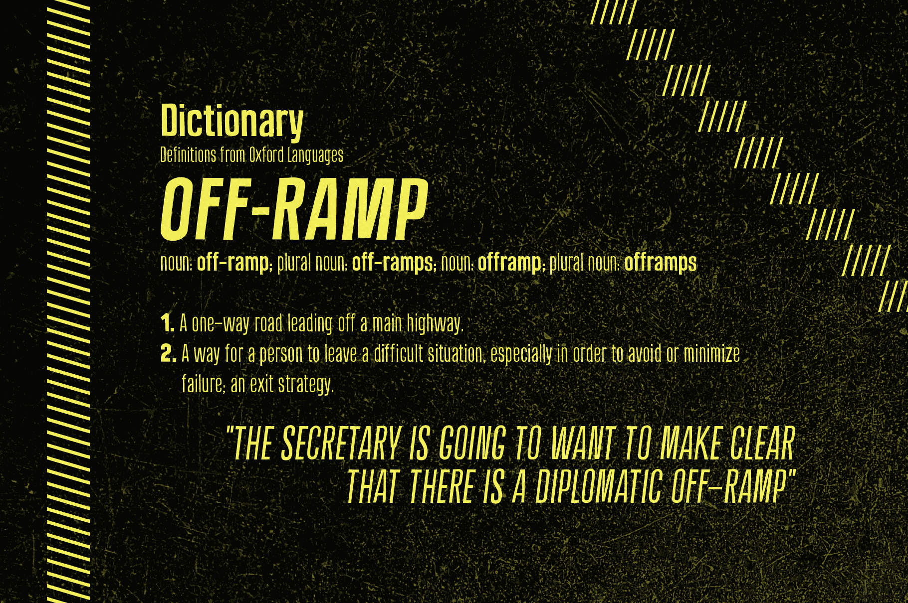 Off Ramp - An Industrial Sans-Serif Font Inspired by Roadside Lettering. By Wingsart Studio | Christopher King Off Ramp - A Compressed Hand-Drawn Sans-Serif by Wingsart Studio | Christopher King