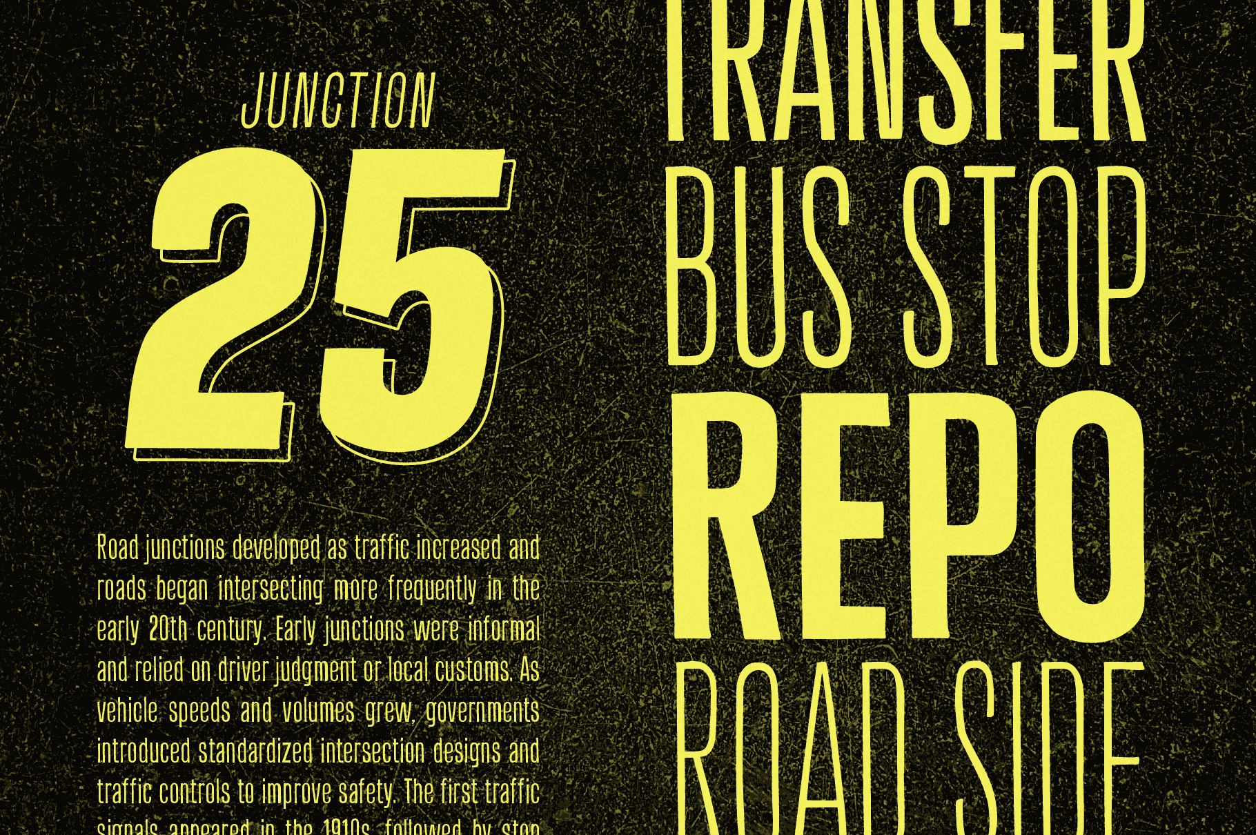 Off Ramp - An Industrial Sans-Serif Font Inspired by Roadside Lettering. By Wingsart Studio | Christopher King Off Ramp - A Tall Hand-Drawn Sans-Serif by Wingsart Studio | Christopher King